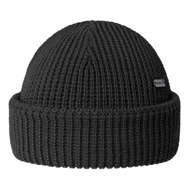 Short Waffle Beanie Black - Cappellino a Cuffia Nero K3525-BK001  KANGOL 