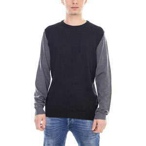 NELAS KNIT CREW NECK EXP Dark Grey Melange 22009514-GRIGIO  ONLY & SONS 