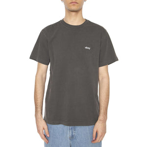 Lowercase Pigment Tee SS Digital Black - Maglietta Girocollo Uomo Nera 131080353-DIB  OBEY 