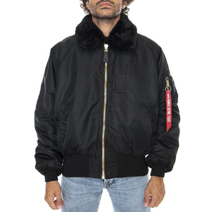 B 15 Bomber Jacket - Giacca Invernale Uomo Nera 100107-03  ALPHA INDUSTRIES 