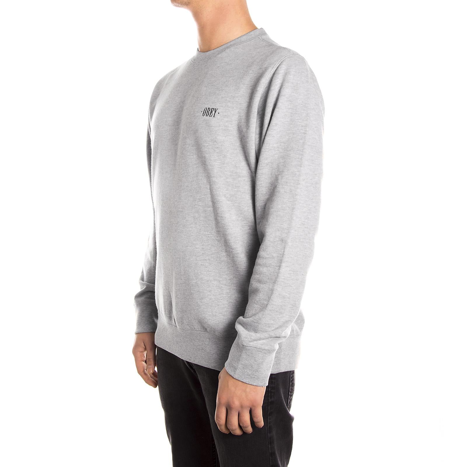 PARK CREW FLEECE HEATHER GREY 112480001-HEA  OBEY 