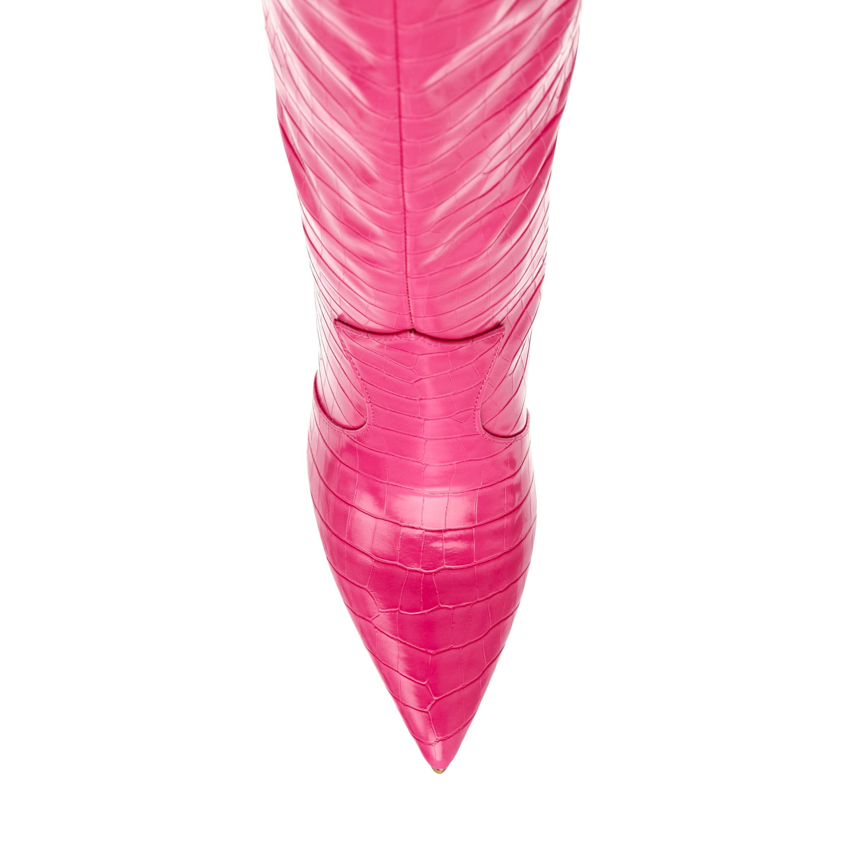 Resolute Pink Croco - Stivali Donna Rosa SMSRESOLUTE-636  STEVE MADDEN 