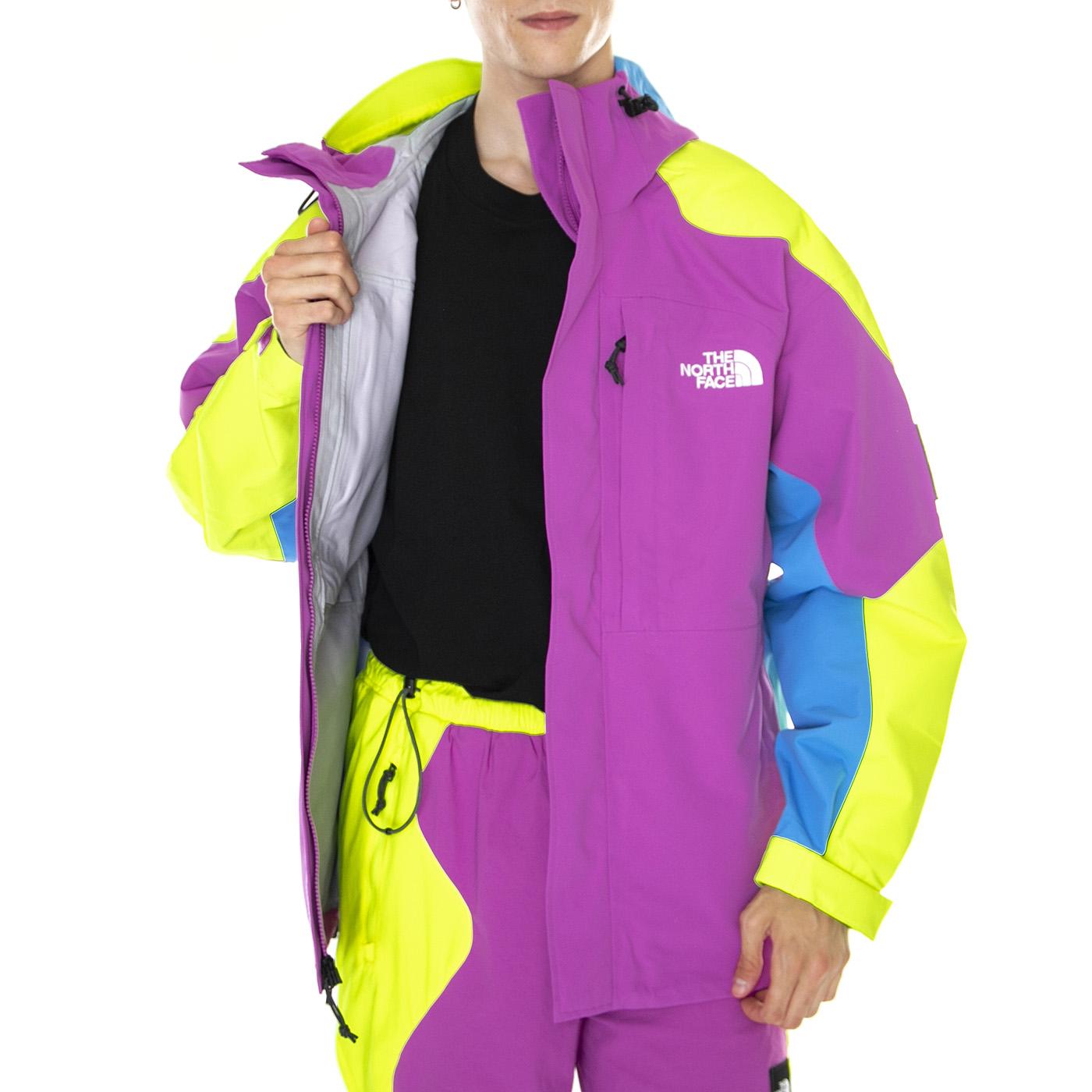 M' 3L Dryvent Carduelis Jacket Purple Cactus Fower / Led Yellow / Spranc Snc Blue - Giacca con Cappuccio Uomo Multicolore NF0A7Z9BIDR1  THE NORTH FACE 