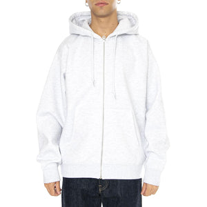 Established Works Bold Zip Hood II Fleece Grey - Felpa Uomo Grigia 112460022-ASH GREY  OBEY 
