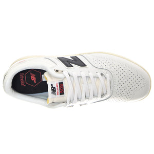 M' Numeric Skateboarding White / Black - Scarpe Stringate Profilo Basso Uomo Bianche NM508TGS  NEW BALANCE 
