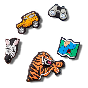 Safari 5 Pack - Set di Charm Multicolore per Calzature Crocs 10011597  CROCS 