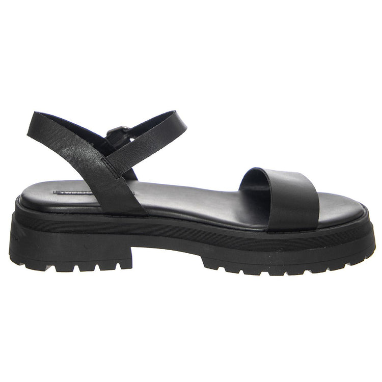 W' Linger Black Pigment Sandals - Sandali Donna Neri WSSLINGER-BLK  WINDSOR SMITH 