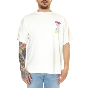 Hard Worker T-Shirt Bone - Maglietta Girocollo Uomo Beige 6010077-11-4300  CAT 