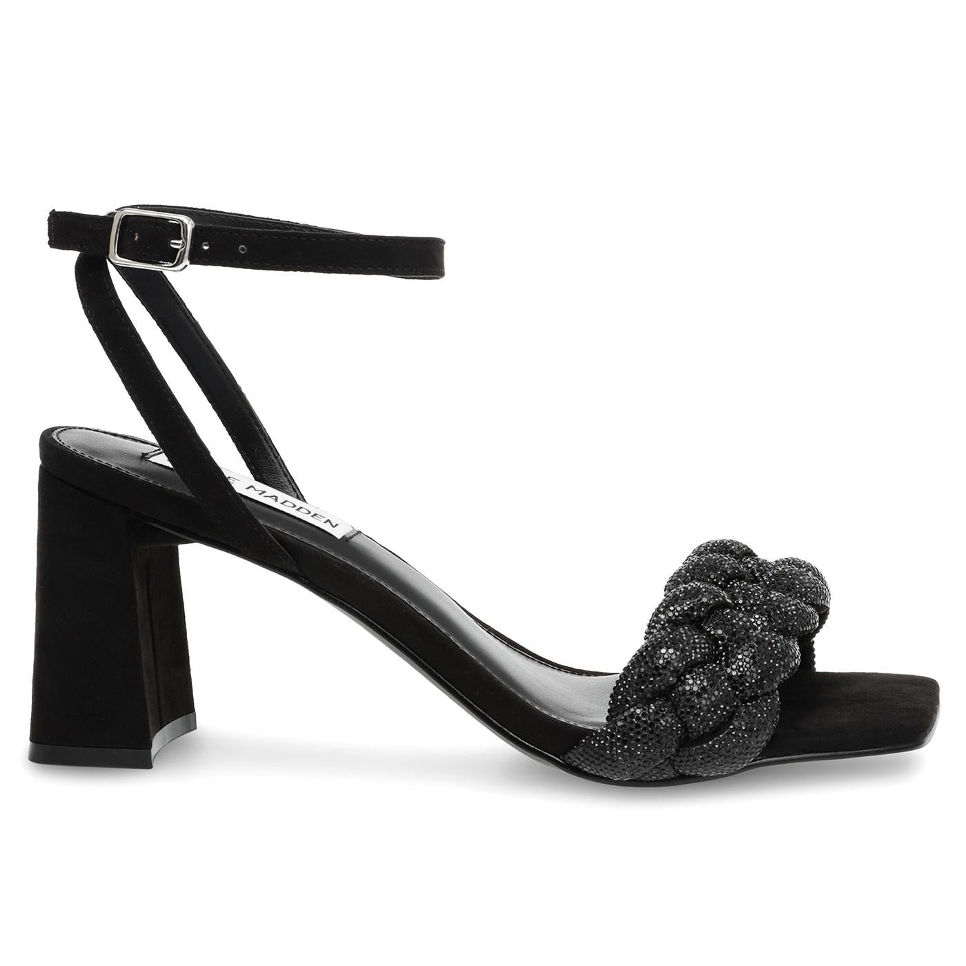 Lidia Black / Crystal - Sandali Donna Neri SMSLIDIA-BLK  STEVE MADDEN 