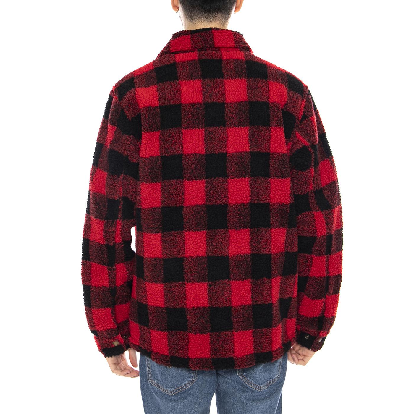 Buffalo Overshirt -- Camicia Overshirt Uomo Rosso / Nero 6040090 12912 CAT 