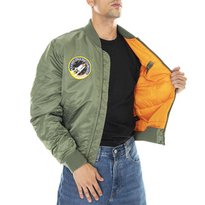 Ma-1 Vf Nasa - Giacca Uomo Verde 166107-01  ALPHA INDUSTRIES 