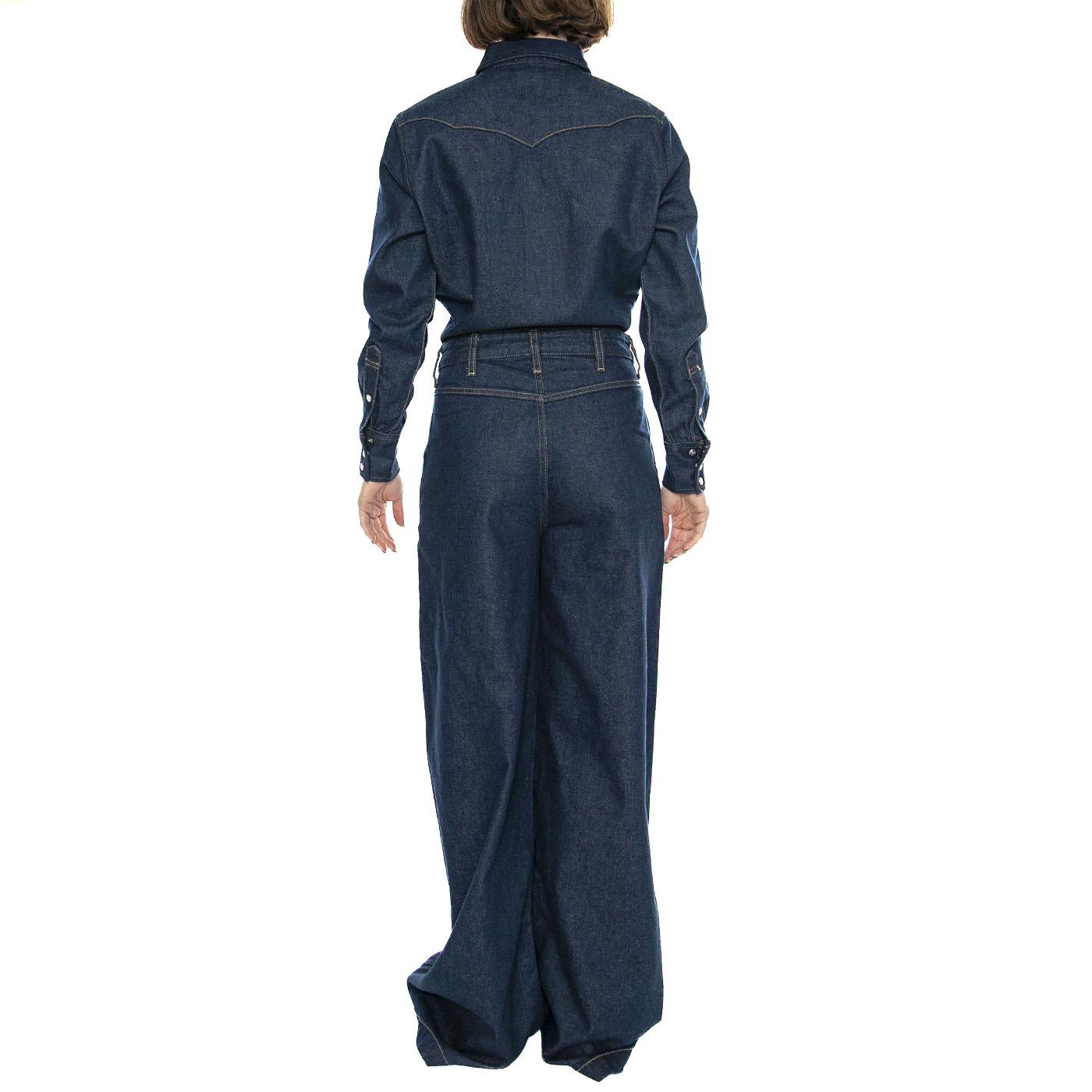 Trousers Coverall Aged Blue - Tuta Denim Jeans Donna Blu 112356439-BLUE  WRANGLER 
