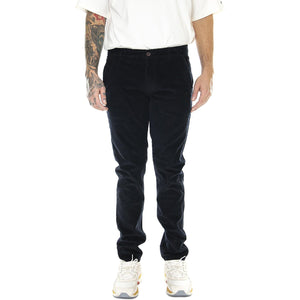 Elm Stretch Corduroy Trousers In True Navy - Pantaloni in Velluto Uomo Blu F4BFA060-412  FARAH 