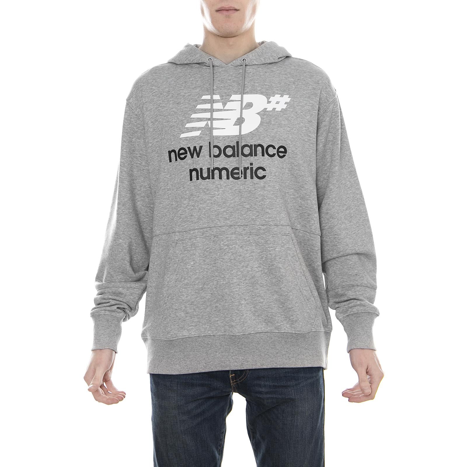 Apparel Numeric Fleece Pull Over Athletic Grey Cottone - Felpa NBMT81581AG  NEW BALANCE 