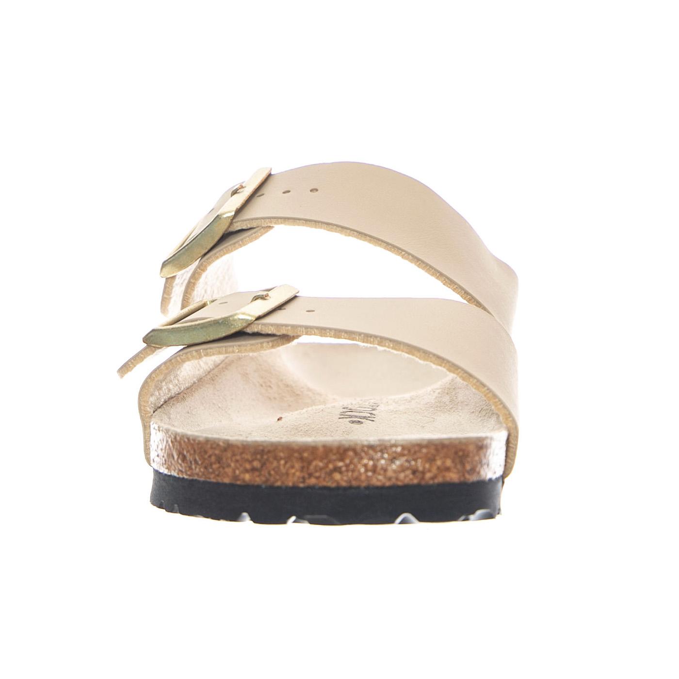 Arizona Triples Birko Flor Narrow Fit Sandcastle Oyster - Sandali Donna Beige 1031438 SDO BIRKENSTOCK 