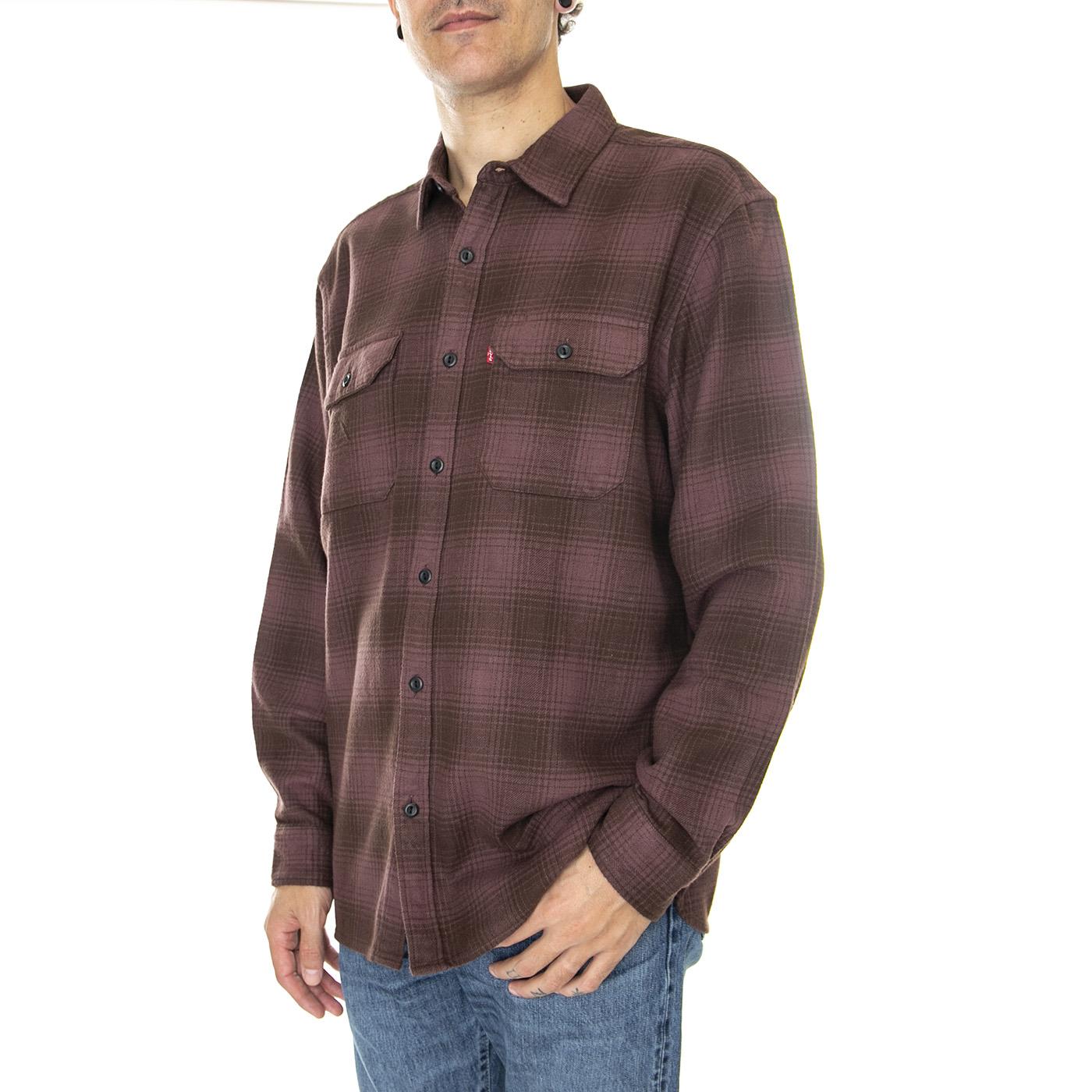 Jackson Worker Tyrone Huckleberry Plaid - Camicia Uomo Bordeaux / Multicolore 19573-0172  LEVIS 