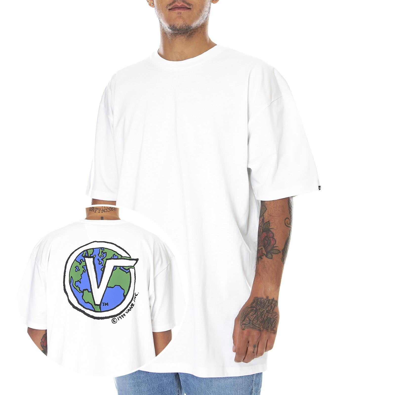 Eco Wellness - Maglietta Girocollo Uomo Bianca VN0A5E4C0VW1  VANS 