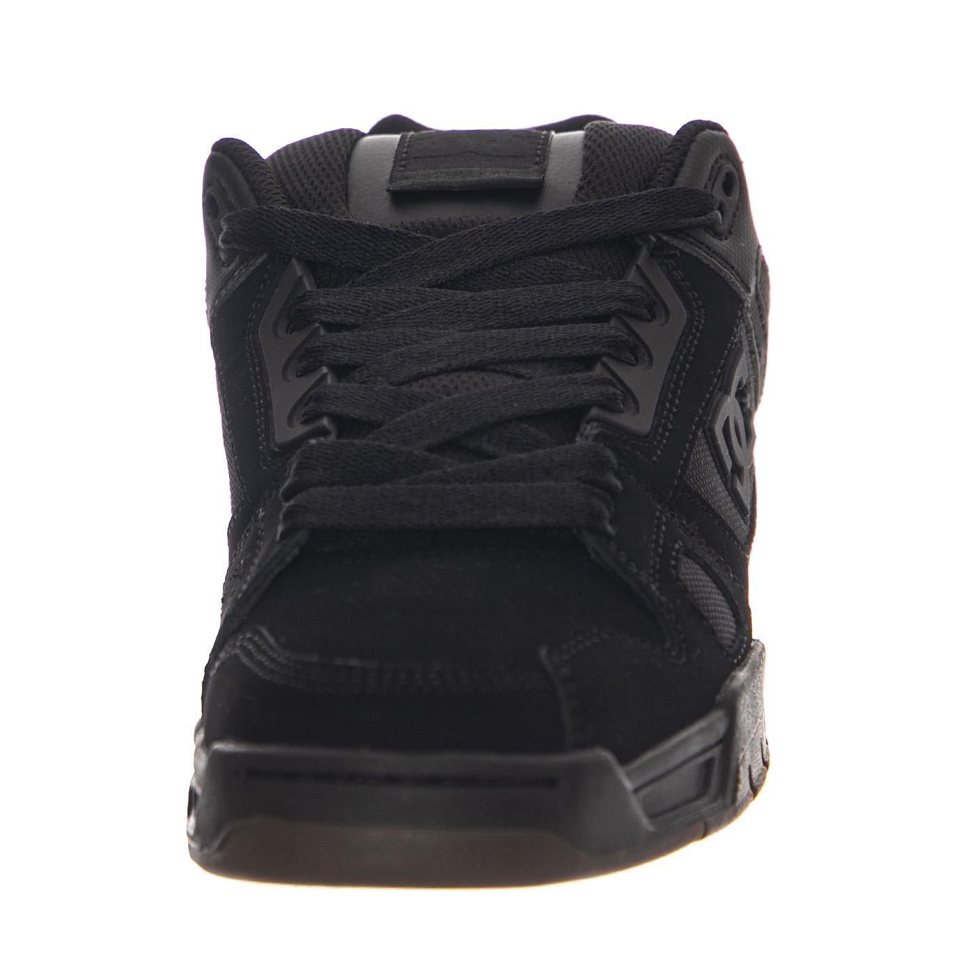 Stag Black / Gum - Scarpe Stringate Uomo Nere 320188-BGM  DC 