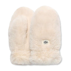 K Faux Fur Mitten White - Guanti Bianchi 21699BX-WHT  UGG 