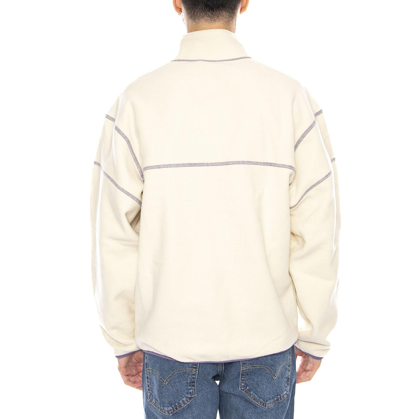 Elysian Quarter Zip Fleece -- Felpa Uomo Collo Zip Bone FL00206 BNE HUF 