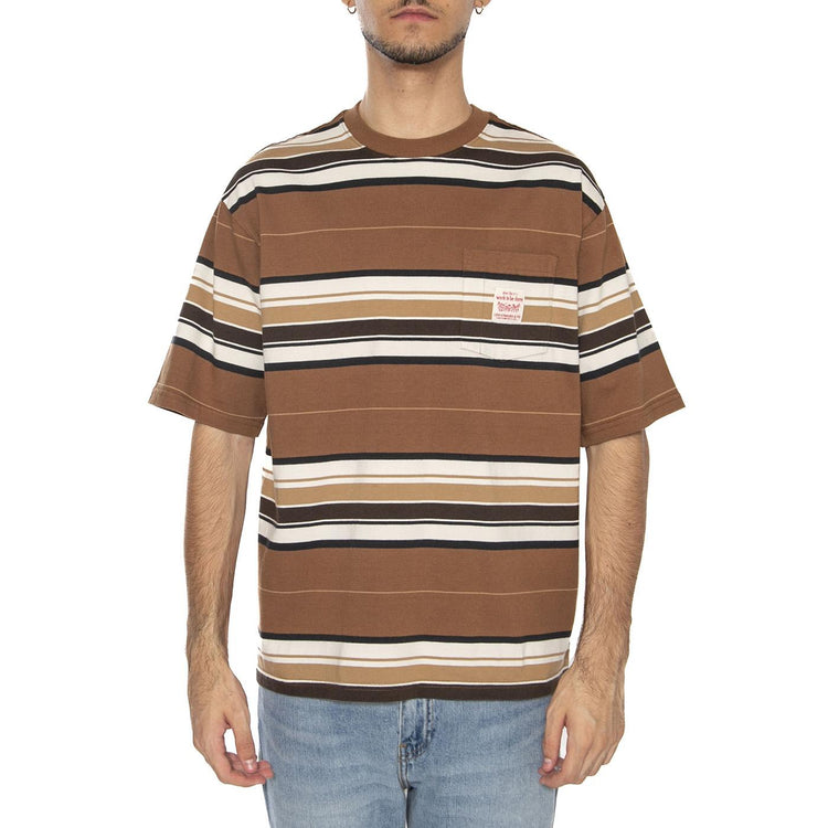 SS Workwear Tee Wild Frontier Printed ST Brown - Maglietta Girocollo Uomo Multicolore A5850-0019  LEVIS 
