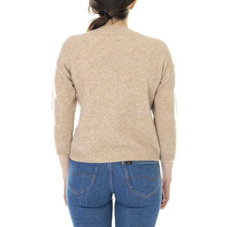 021SD53015 - Maglione Girocollo Donna Beige / Champagne 021SD53015 -S2285 . ALESSIA SANTI 