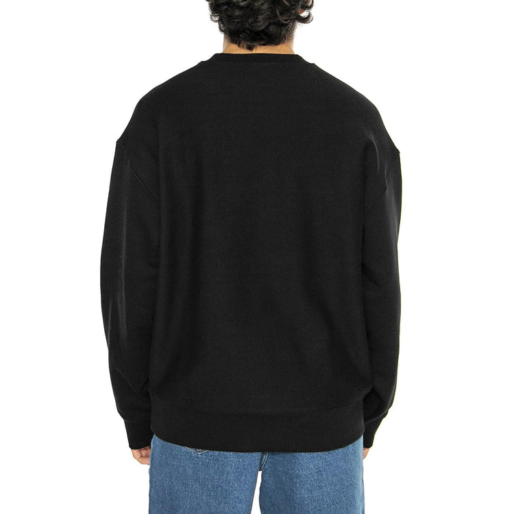 Label Script Sweat Black - Felpa Girocollo Uomo Nera I034429.89XX  CARHARTT WIP 