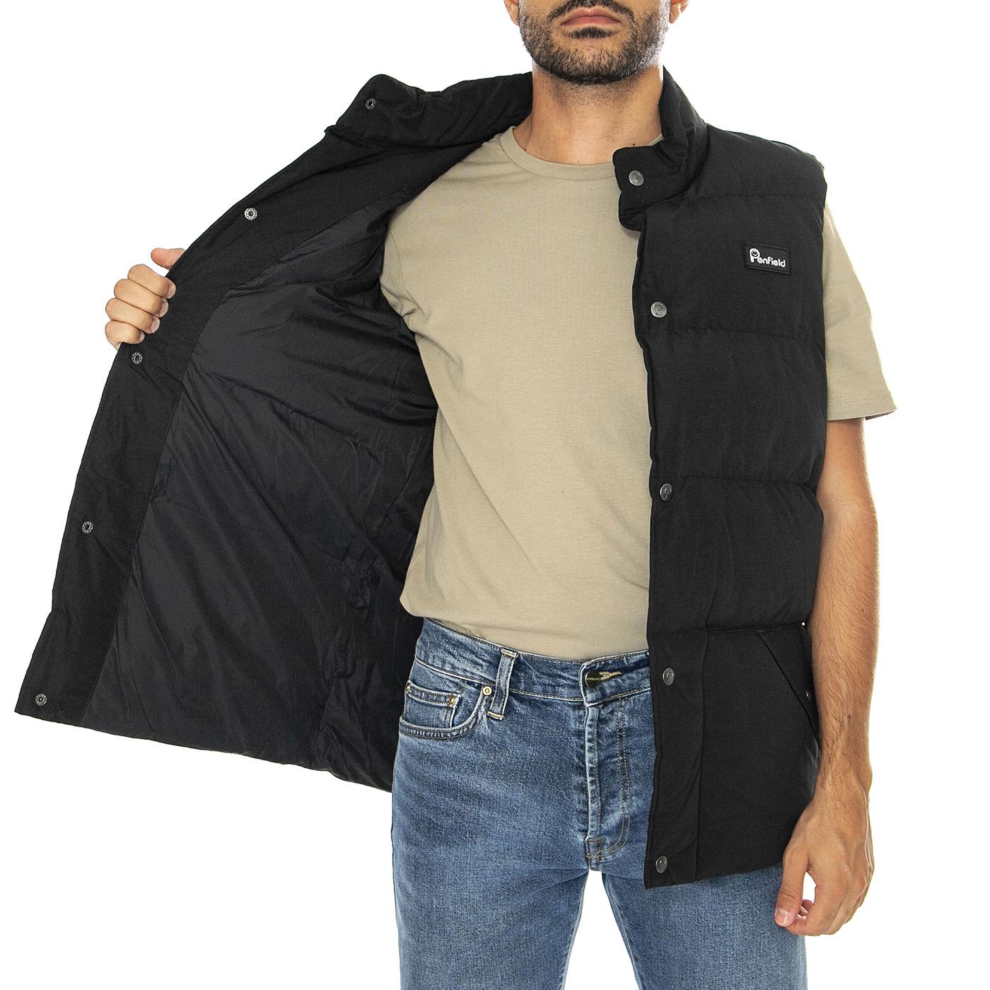 Outback Vest Black - Giacca Smanicata Uomo Nera PFD0256-023  PENFIELD 