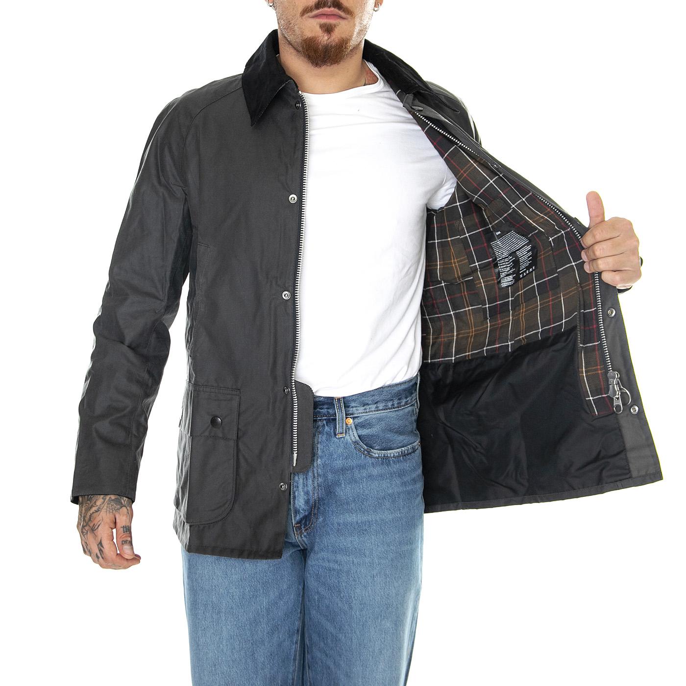 M's Ashby Wax Jacket Grey / Classic - Giacca Invernale Uomo Grigia MWX0339-GY51-FW23  BARBOUR 