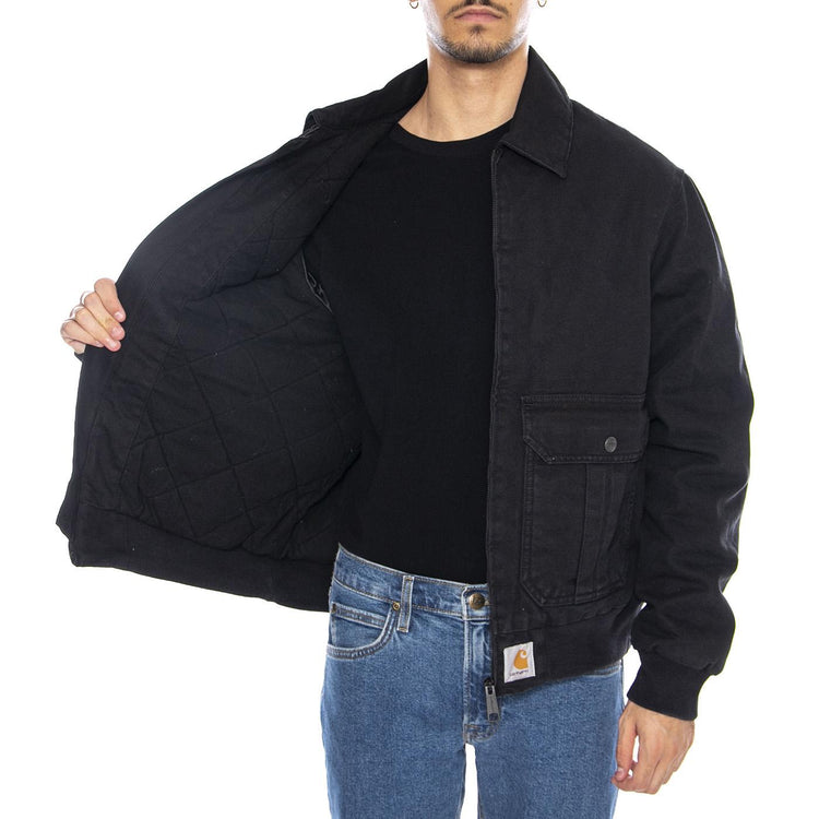 Stanton Jacket Black - Giacca Uomo Nera I035617.8906  CARHARTT WIP 