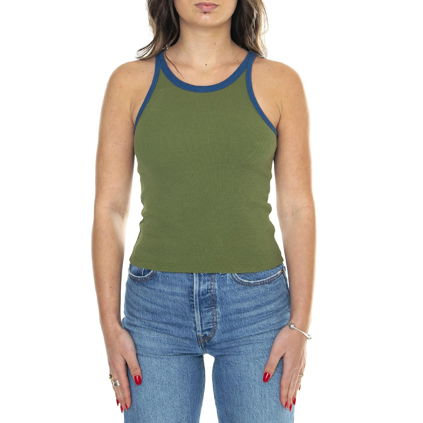 Garden Green Harriet Top - Top Donna Verde WTP00160-GARDEN GREEN  THINKING 