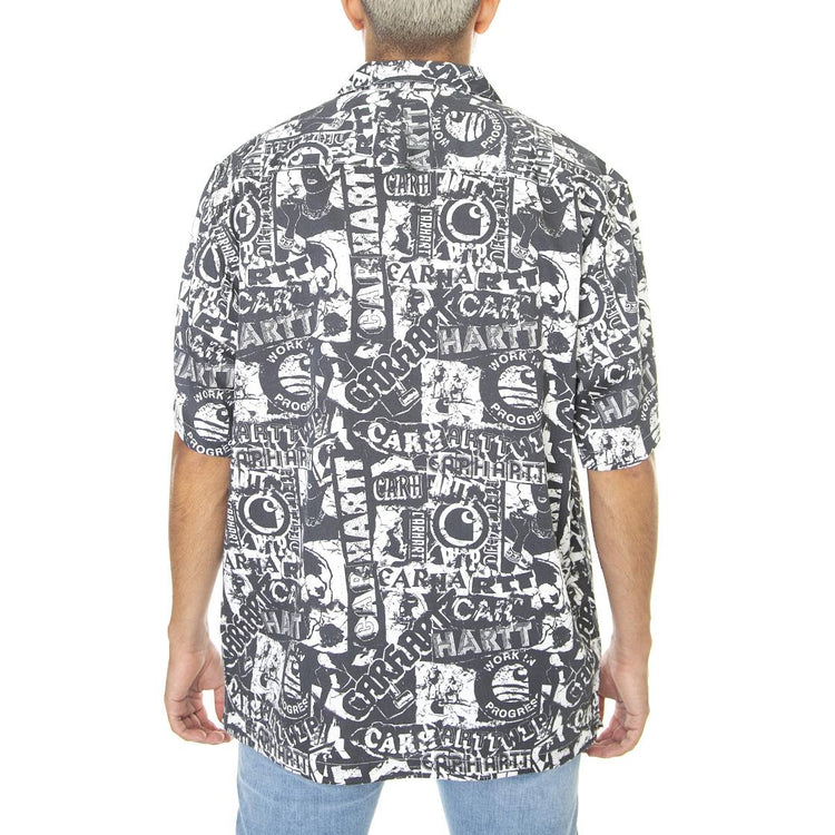 S/S Collage Shirt Collage Print, Black / White I027532.09M.00.03  CARHARTT WIP 