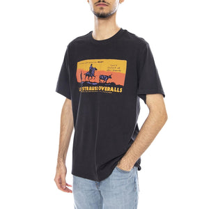 Levi's® Men's Relaxed Short Sleeve Graphic T-Shirt - Maglietta Girocollo Uomo Nera 16143-1864 . LEVIS 