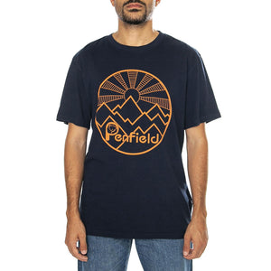 Penfield Circular Sun Mountain Navy Blazer - Maglietta Girocollo Uomo Blu PFD0164-203  PENFIELD 