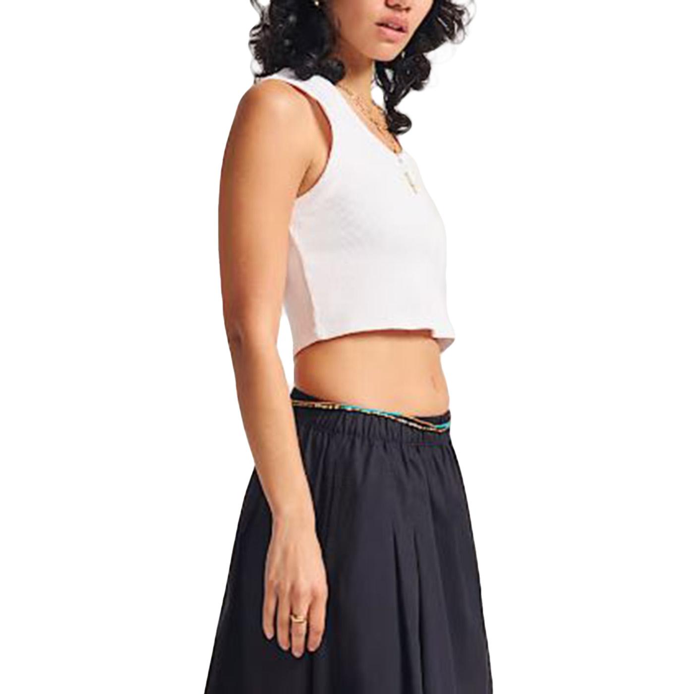 DREW RIB TANK SKATE CLASSICS WHITE - Canotta Donna Bianca VN000G3JWHT1 . VANS 