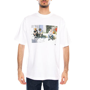 Skate Atiba Haze Curb Crew SS White - Maglietta Girocollo Uomo Bianca VN000QJP WHT1 VANS 