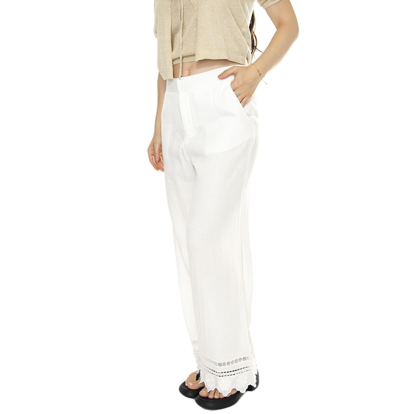 Trouser White - Pantaloni Donna Bianchi 87307340  MD'M 