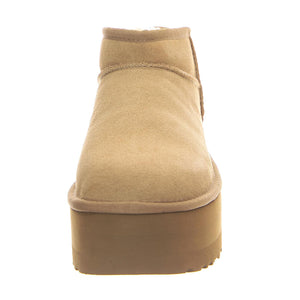 W Classic Ultra Mini Platrform - Stivaletti Donna Beige 1135092-SAN  UGG 