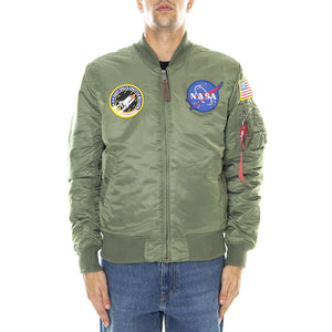 Ma-1 Vf Nasa - Giacca Uomo Verde 166107-01  ALPHA INDUSTRIES 