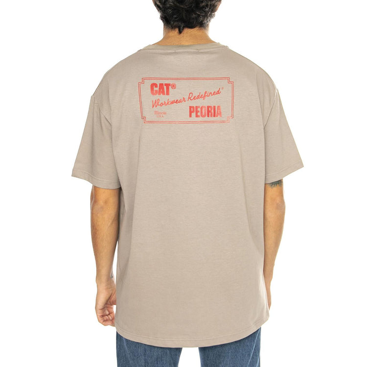 Framed T-Shirt Chateau Gray - Maglietta Girocollo Uomo Grigia 6010129-15-4503  CAT 