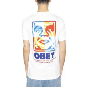 Obey Target Icon Tee White - Maglietta Girocollo Uomo Bianca 165264065-WHT  OBEY 