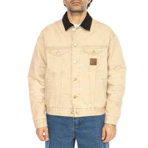 Dayton Trucker Jacket Dusty H Brown / Tobacco - Giacca Uomo Beige I034315.2N24O  CARHARTT WIP 
