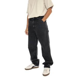 Single Knee Pant Black /stone washed - Pantaloni Uomo Neri I032024.8906  CARHARTT WIP 