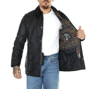 M's Ashby Wax Jacket Black / Classic - Giacca Invernale Uomo Nera MWX0339-BK72-FW23  BARBOUR 
