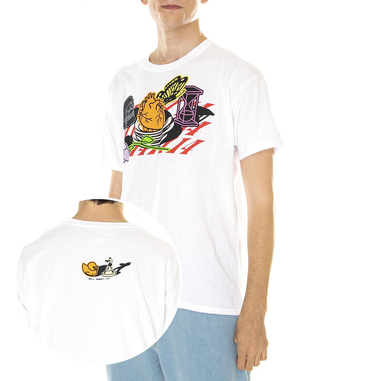 M' Erk14 For London 03 White - Maglietta Girocollo Uomo Bianca ERK14-30  LONDON STORE 