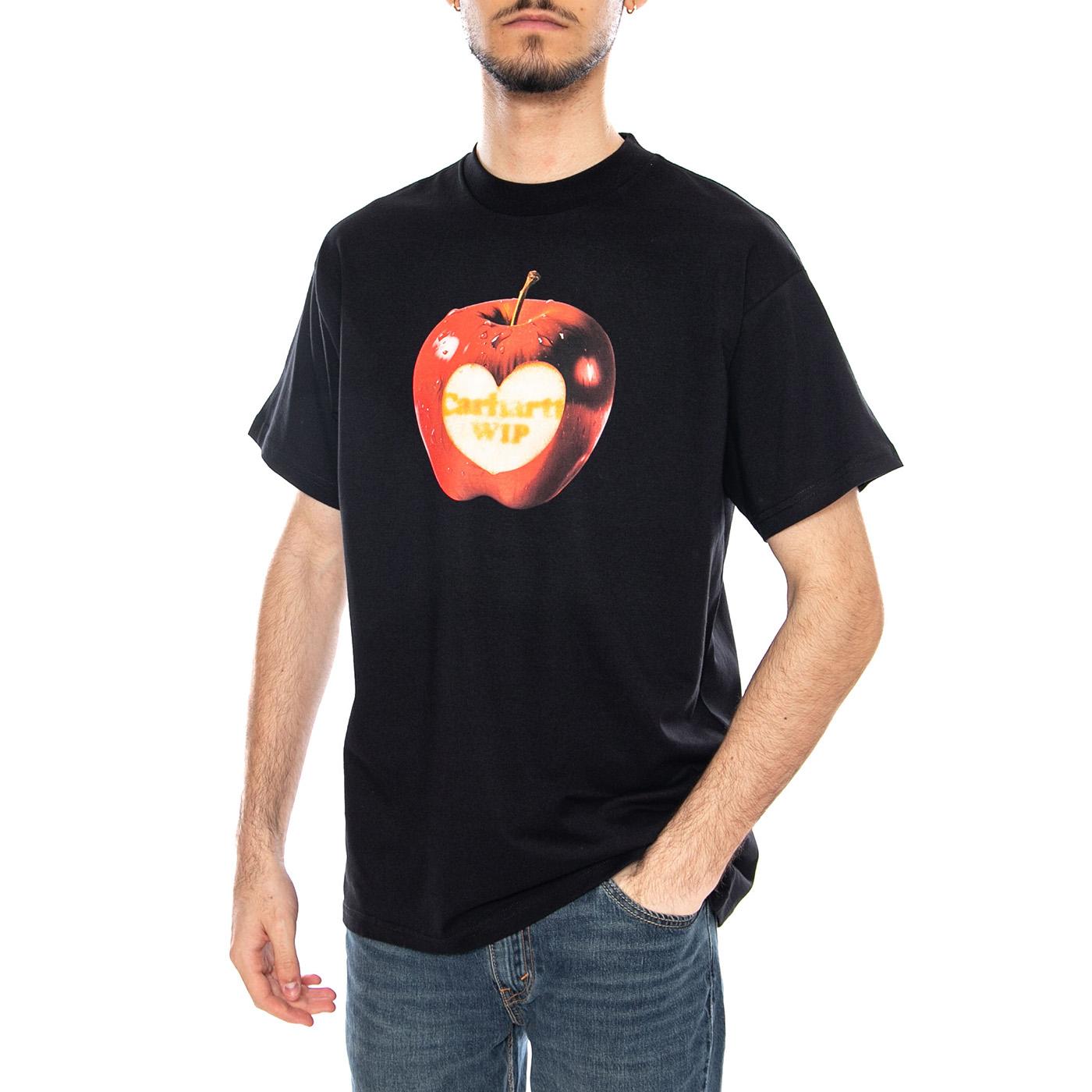 S/S Spoiled T-Shirt Black - Maglietta Girocollo Uomo Nera I036260 89XX CARHARTT WIP 