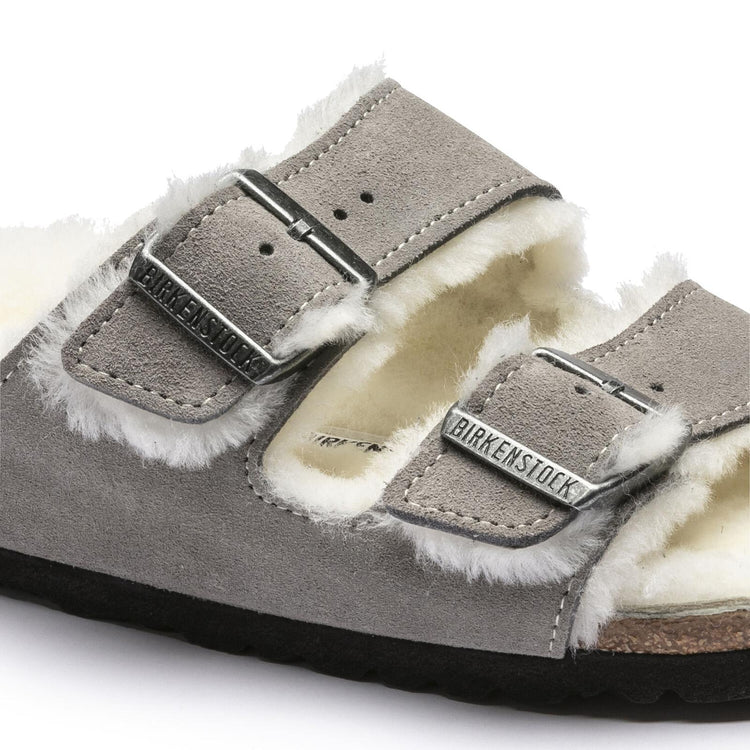 Arizona Shearling - Sandali Donna Grigi - Calzata Stretta 1017403 . BIRKENSTOCK 