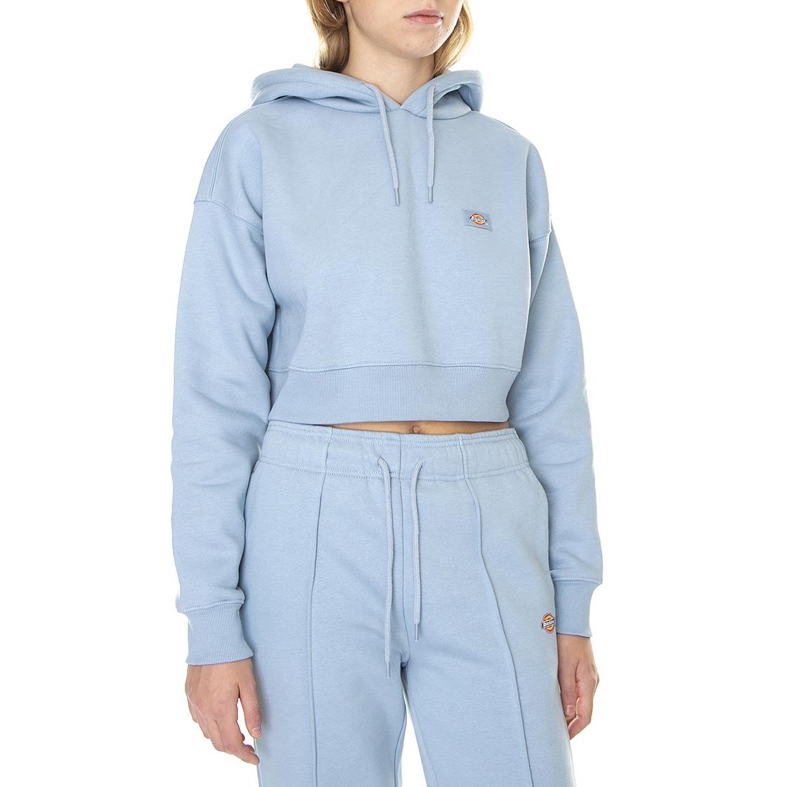 Oakport Cropped Hoodie Ashley Blue - Felpa con Cappuccio Donna Blu DK0A4XJTC991  DICKIES 