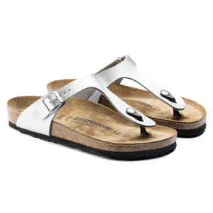 Gizeh Birko Flor Sandals - Silver - Sandali Donna Argento - Calzata Stretta 043851 . BIRKENSTOCK 