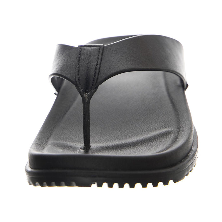Wainscott Flip Black Leather - Sandali Uomo Neri UGMWAIFLBLLE1117475M  UGG 